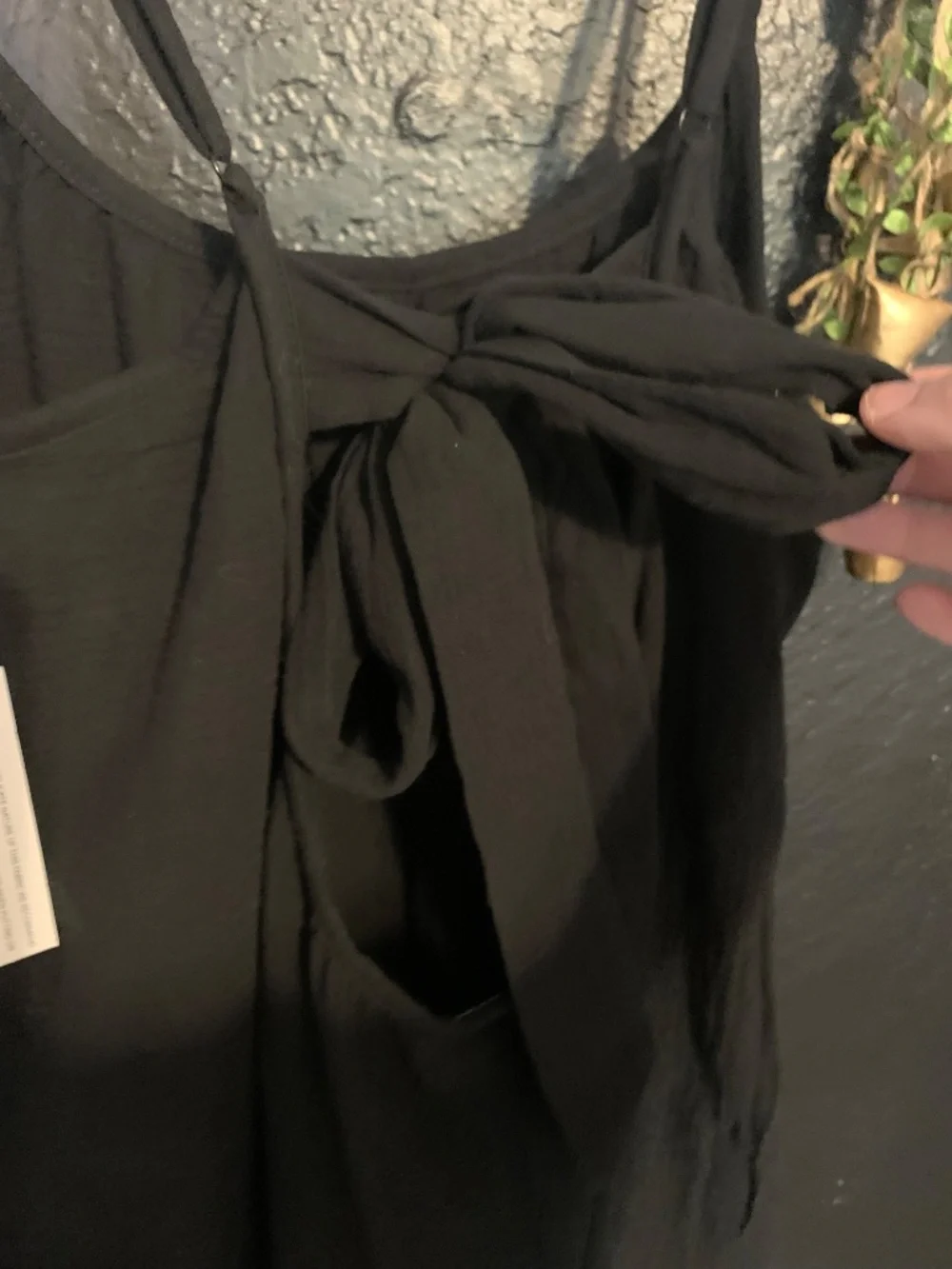NWT XL/XXL Sol Angeles cotton gauze black dress - ties in back summer vibes - Picture 15 of 15